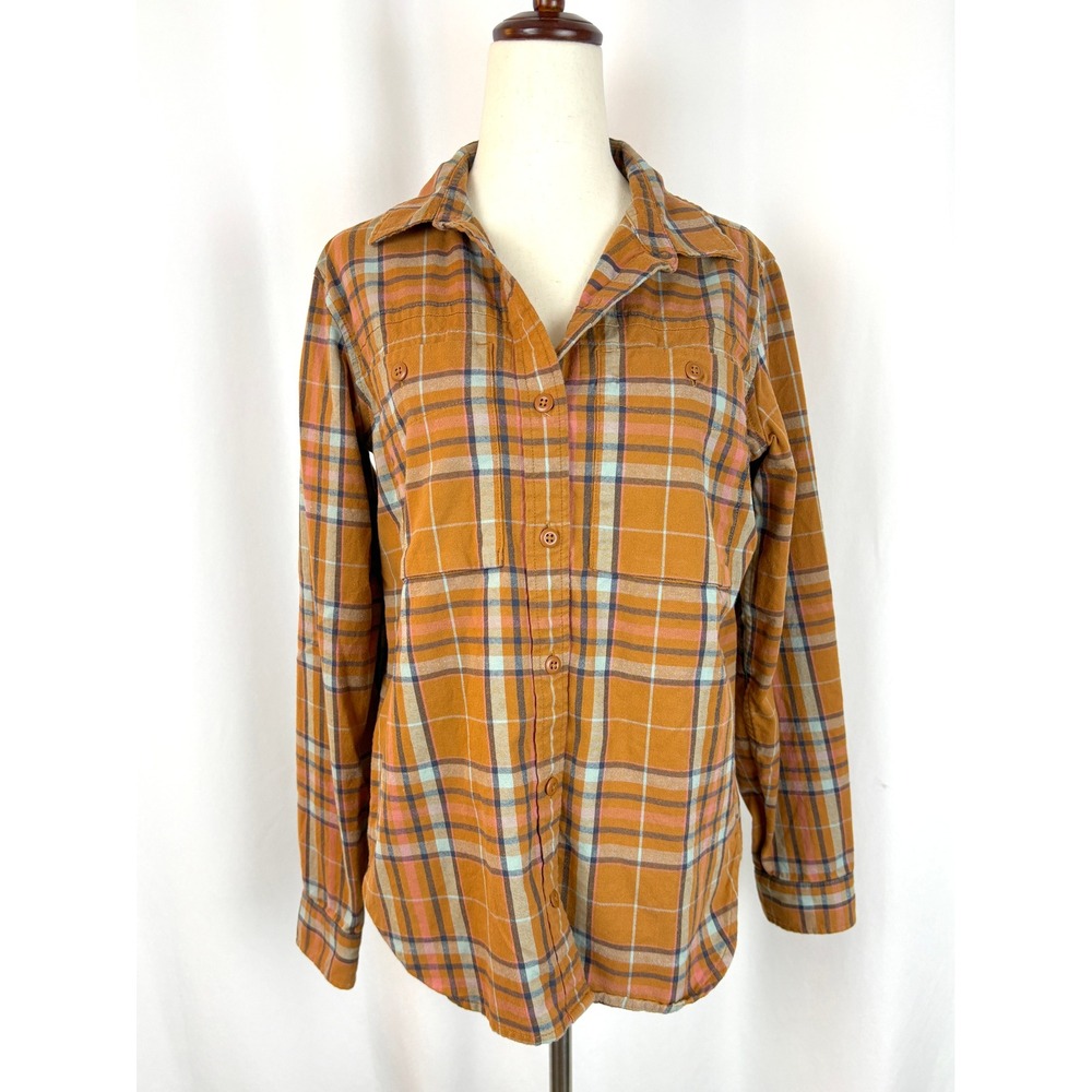 Madewell Flannel Sunday Shirt Plaid Gorpcore Fall Rustic Button Down Shirt S